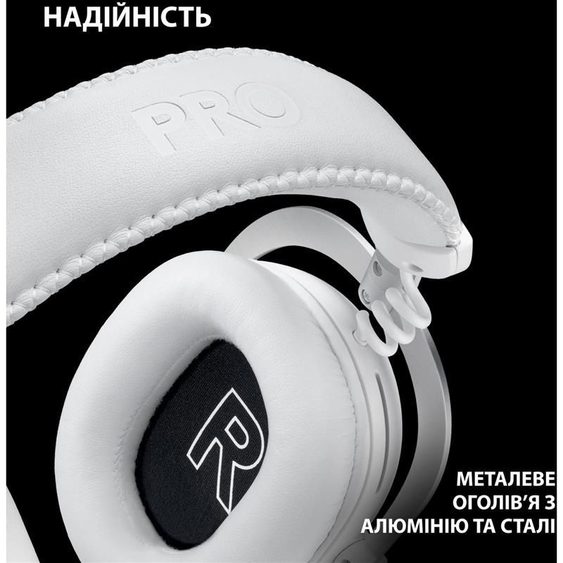 Гарнітура Logitech G Pro X2 Wireless LightSpeed White (981-001269) Logitech купити в Україні