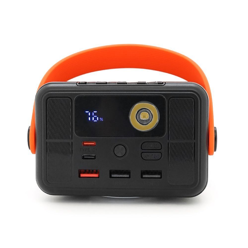 Powerbank ACL PW-143 80000mAh, PD22.5W, 3xUSB+USB-C, 4 кабеля(USB / Micro / Type-C / Lighting), Фонарь, 1,64кг, Black / White, Box ACL купить в Украине