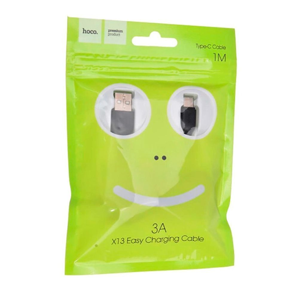 Кабель Hoco X13, Type-C-USB, 2.4A, Black, длина 1м, BOX HOCO купить в Украине