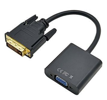 Адаптер STLab DVI-D (24+1) male to VGA 15 pin female HDTV 1080p, чорний STLab купити в Україні