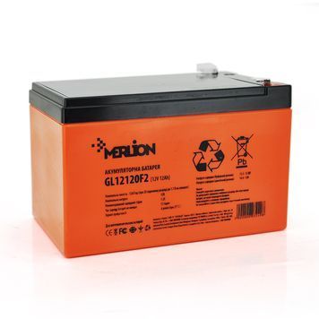 Акумуляторна батарея MERLION GL12120F2 12 V 12 Ah ( 150 x 98 x 95 (100) ) Orange Q6 / 252 MERLION купити в Україні