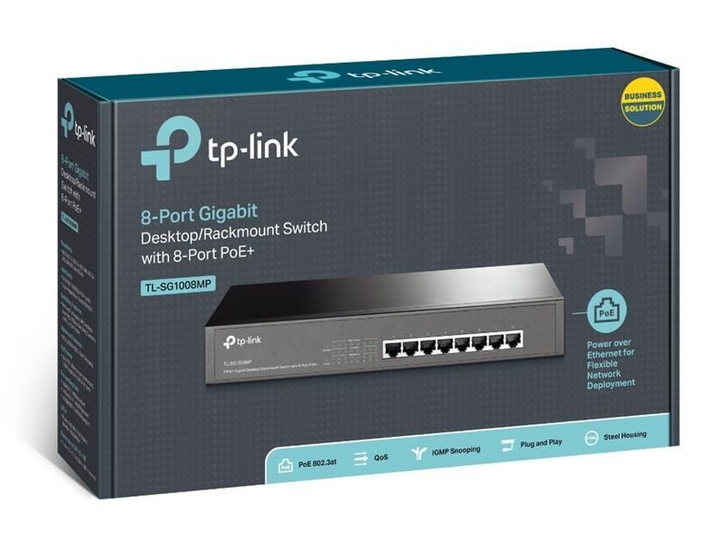 Комутатор TP-Link TL-SG1008MP TP-Link купити в Україні