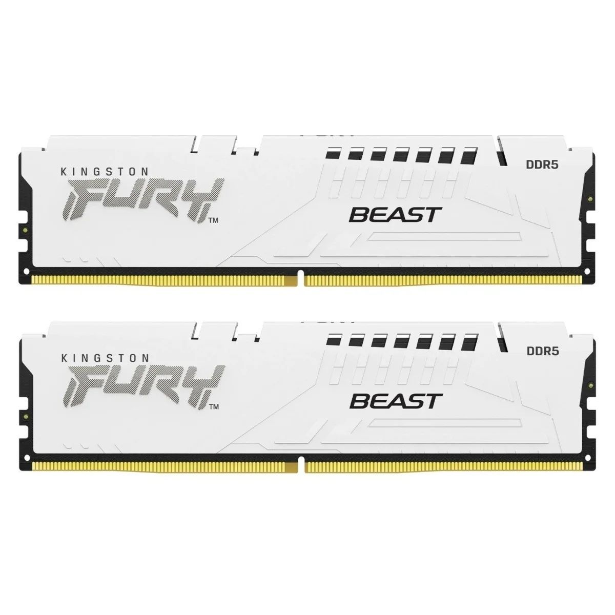 Модуль пам'яті Kingston FURY Beast White DDR5 6400 32GB (2x16GB) CL32-39-39 1.4V EXPO Kingston FURY купить в Украине