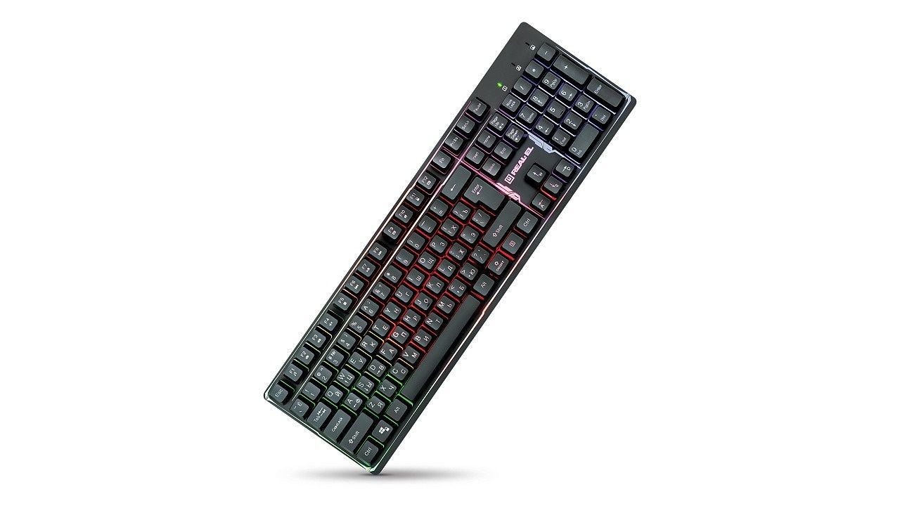 Клавиатура REAL-EL Comfort 7011 Backlit Ukr Black REAL-EL купить в Украине