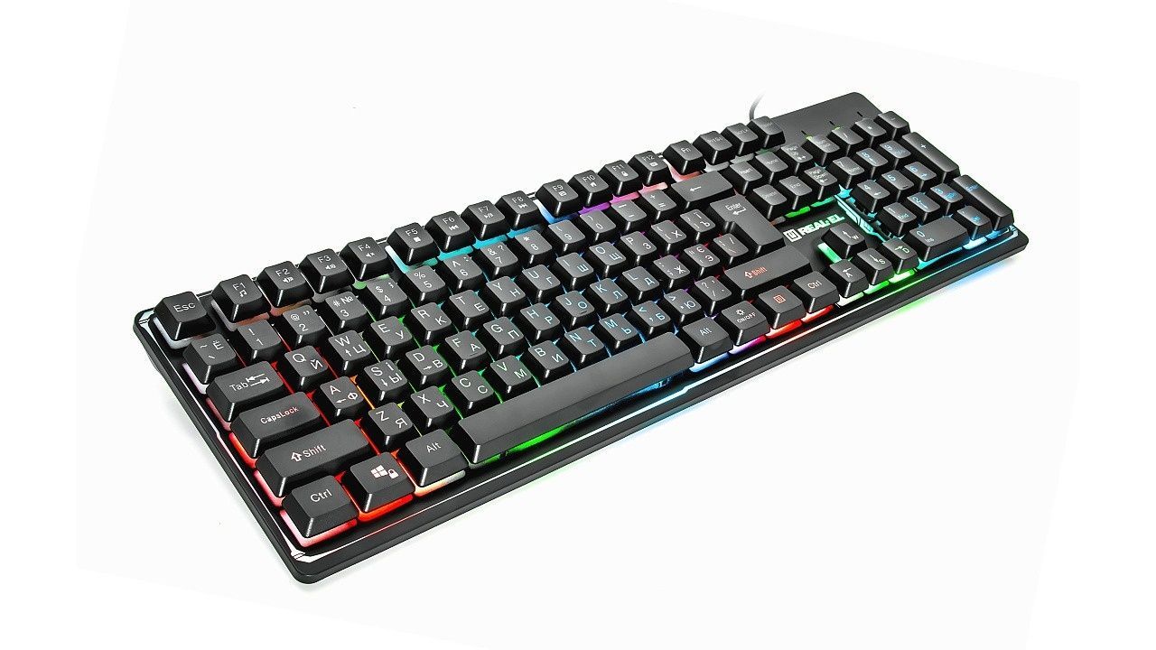 Клавиатура REAL-EL Comfort 7011 Backlit Ukr Black REAL-EL купить в Украине
