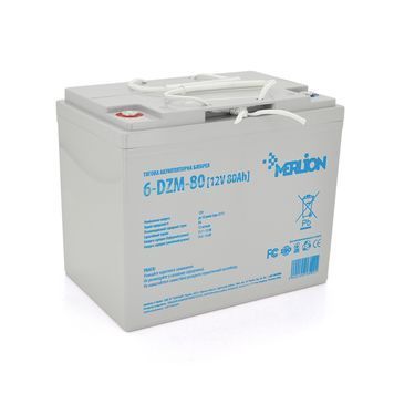 Тягова акумуляторна батарея AGM MERLION 6-DZM-80, 12V 80Ah ( 265 x 168 x 215) Q1 MERLION купити в Україні