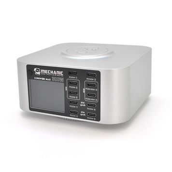Зарядні станція з цифровою індикацією MECHANIC X-Power Max, 10*PD3.1-20W>140W, 5В3А,9В2.2A,12В1.67А,20V1.5A. Wireless Charging, 220V / 300W.114*84*60mm MECHANIC купити в Україні