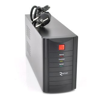 ДБЖ Ritar RTM1000 (600W) Proxima-L, LED, AVR, 3st, 3xSCHUKO socket, 2x12V7Ah, metal Case (350х120х190) Q2 Ritar купити в Україні
