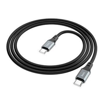 Кабель Hoco X86 silicone, C-Type C, 60W, Black, довжина 1м, BOX HOCO купити в Україні