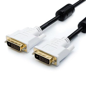 Кабель Atcom DVI - DVI (M/M), 24/24, 5 м, Black/White (9149) Atcom купить в Украине