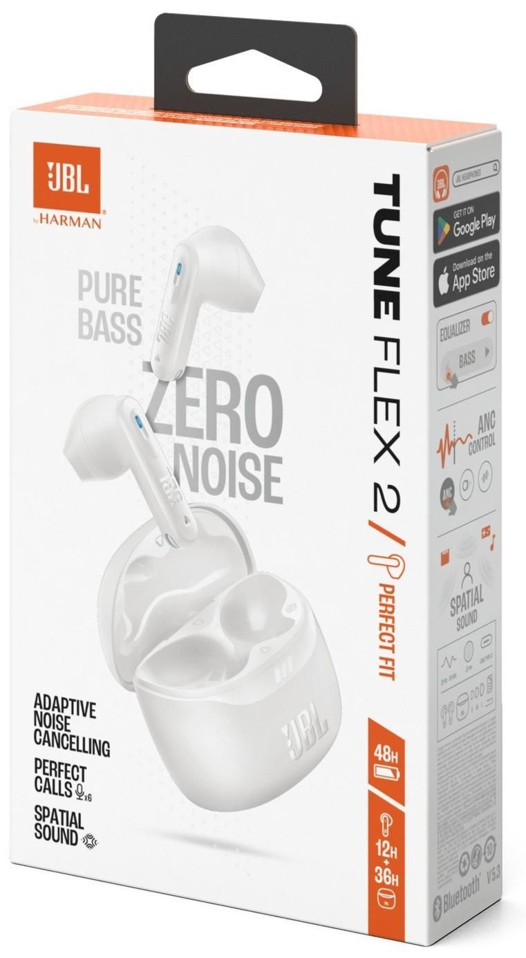 Bluetooth-гарнітура JBL Tune Flex 2 White (JBLTFLEX2WHT) JBL купити в Україні