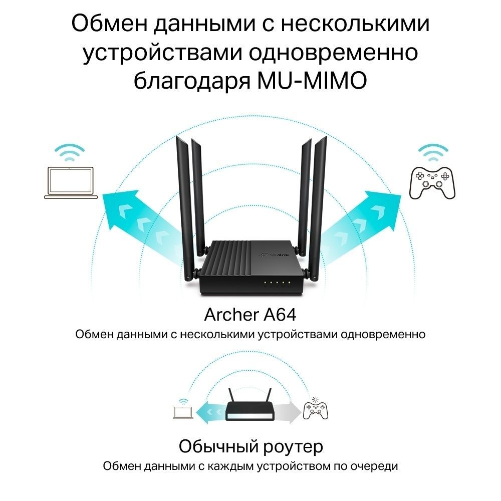 Беспроводной маршрутизатор TP-Link Archer A64 TP-Link купить в Украине