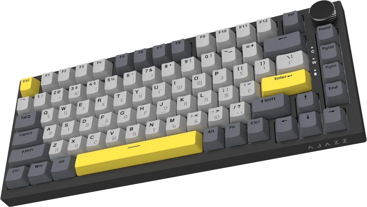 Клавиатура Ajazz AK820 Sea Salt Switch Black USB-C (AK820-SS-BGY) Ajazz купить в Украине