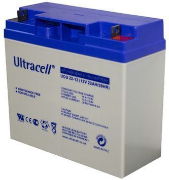 Акумуляторна батарея Ultracell UCG22-12 GEL 12V 22 Ah (182x 77 x 168) White Q1 / 230 KUZEY купити в Україні