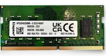 Модуль пам'яті SO-DIMM DDR4 8GB 3200 Kingston С22 (аналог KVR32S22S8/8) Kingston купить в Украине