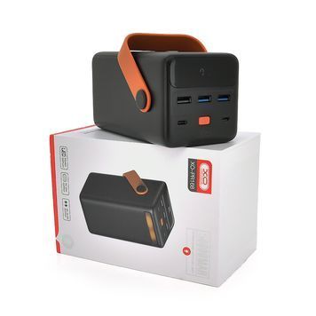 PowerBank XO-PR168 50000mAh,flashlight,Input: 5V / 3A,9V / 2A(Type-C,MicroUSB),Output:5V / 3A,5V / 4.5A,9V / 2A (3хUSB,Type-C),Q18, plastic, Black XO купити в Україні