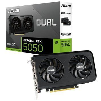 Видеокарта GF RTX 5050 8GB GDDR6 Dual OC Asus (DUAL-RTX5050-O8G) Asus купить в Украине