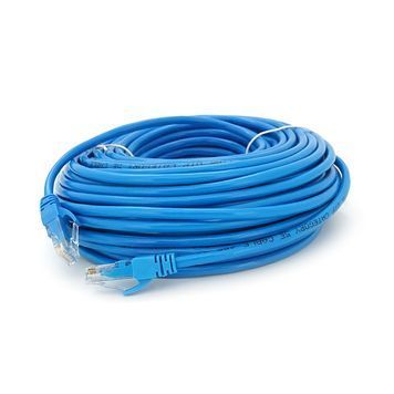 Патч-корд литой RITAR, CCA, UTP, RJ45, Cat.5e, 25m, синий Q50 Ritar купить в Украине