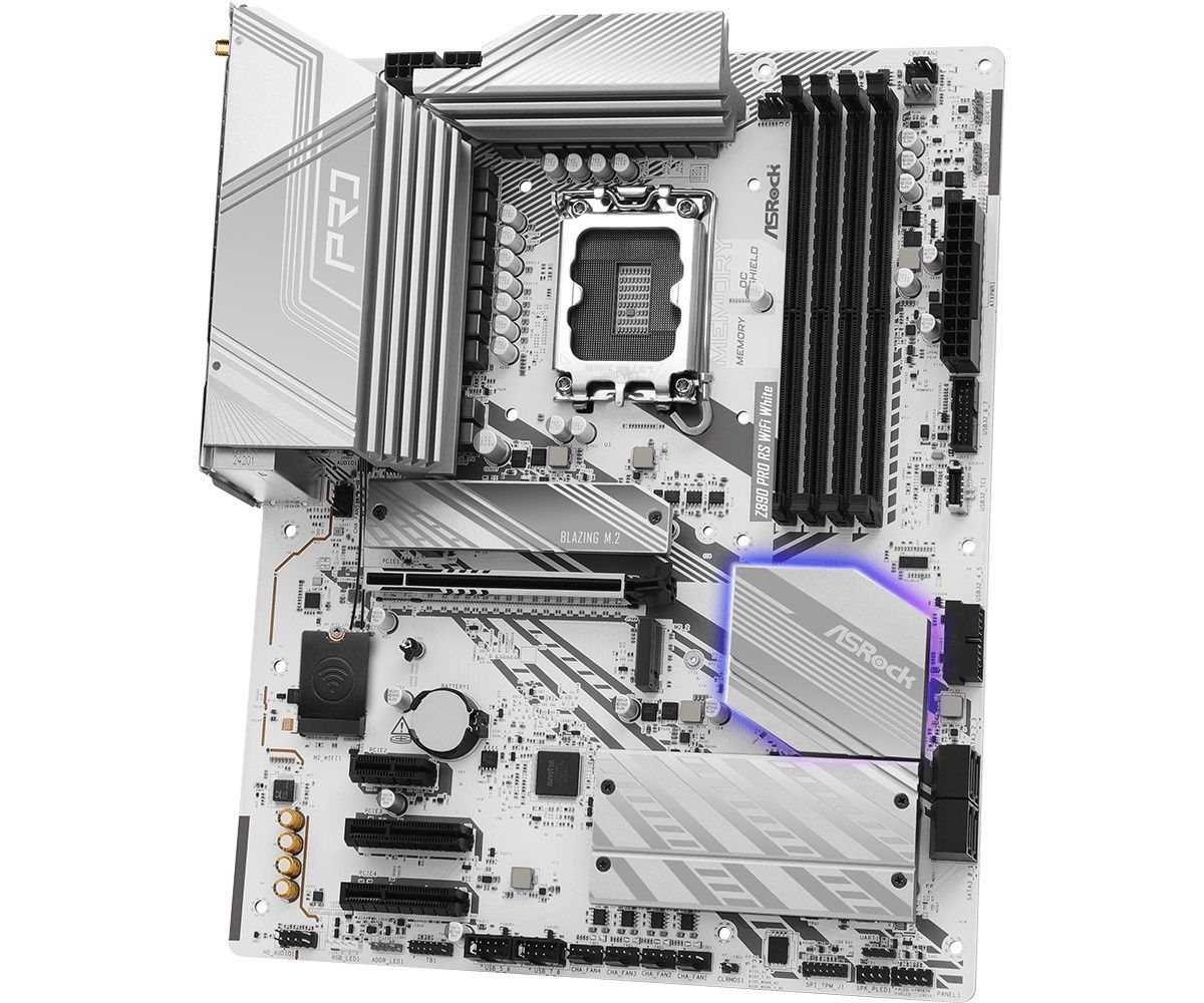 Материнская плата ASRock Z890 Pro RS WiFi White Socket 1851 ASRock купить в Украине