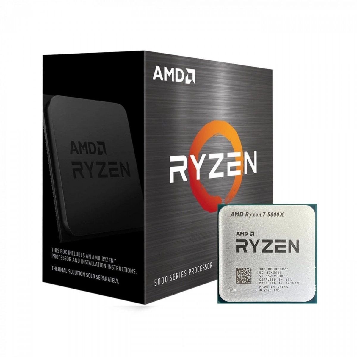 Процесор AMD Ryzen 7 5800X (3.8GHz 32MB 105W AM4) Box (100-100000063WOF) AMD купить в Украине