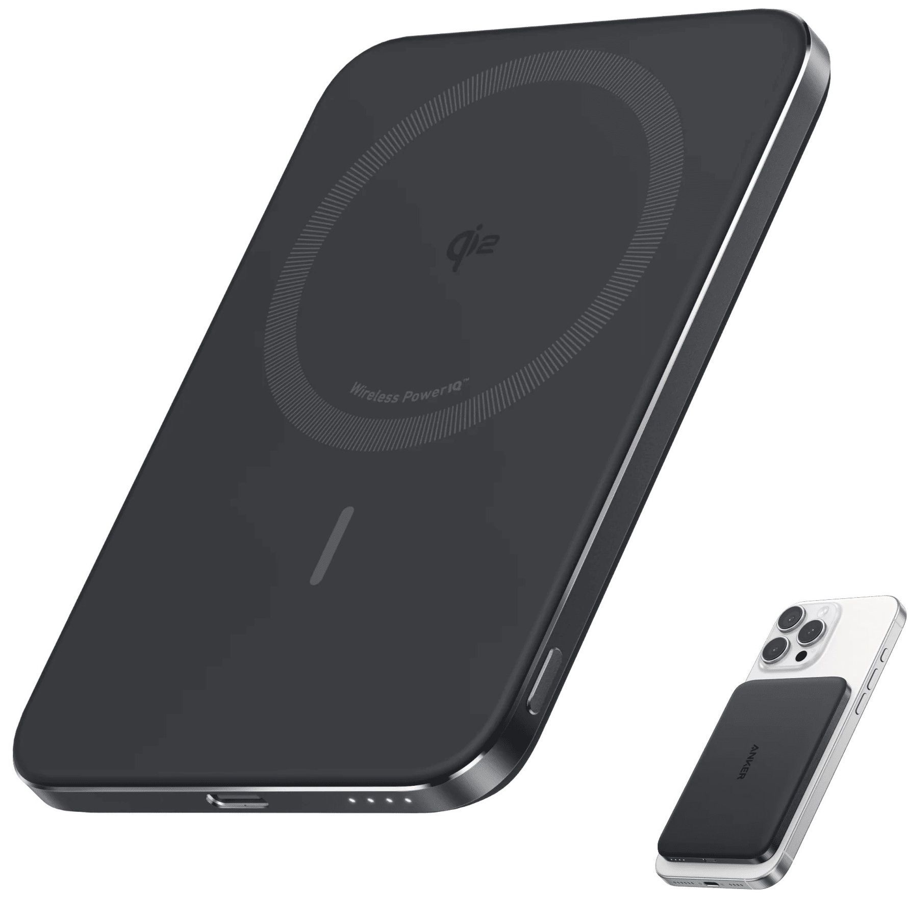 Универсальная мобильная батарея Anker Nano MagGo Slim 5000mAh 20W Black (A1665H11) Anker купить в Украине
