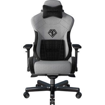 Кресло для геймеров Anda Seat T-Pro 2 Size XL Linen Grey/Black (AD12XLLA-01-GB-F) Anda Seat купить в Украине