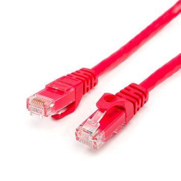 Патч-корд UTP Atcom RJ45, Cat.6, мідь, 3 м, червоний Atcom купити в Україні