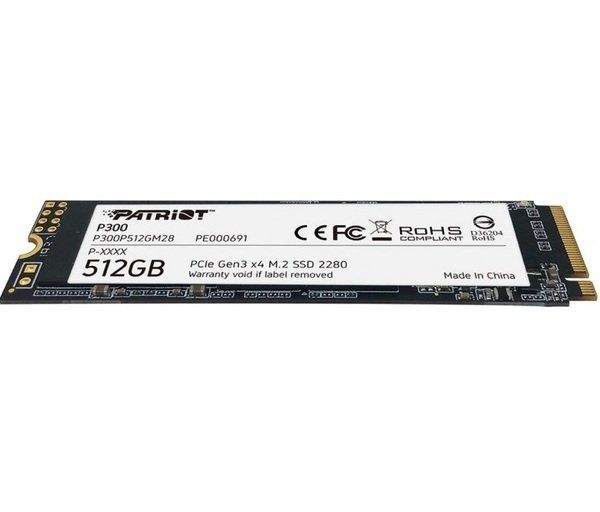 Накопитель SSD 512GB Patriot P300 M.2 2280 PCIe 3.0 x4 NVMe TLC (P300P512GM28) Patriot купить в Украине