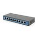 Коммутатор POE 48V с 8 портами POE 100Мбит + 2 порт Ethernet (UP-Link) 100Мбит, корпус - металл, Black, БП в комплекте, Q18 Voltronic &mdash; фото