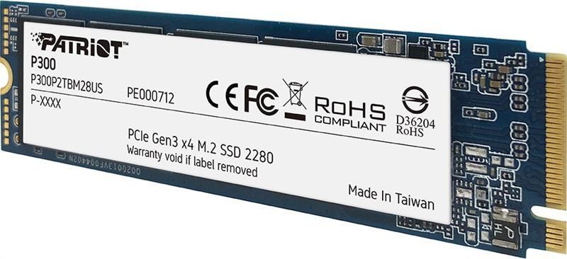Накопитель SSD 512GB Patriot P300 M.2 2280 PCIe 3.0 x4 NVMe TLC (P300P512GM28) Patriot купить в Украине