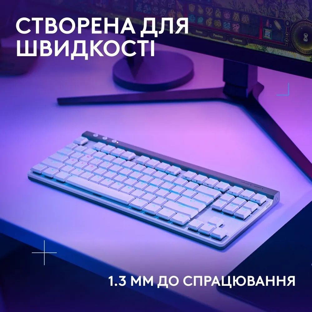 Клавиатура беспроводная Logitech G515 Lightspeed TKL White (920-012539) Logitech купить в Украине