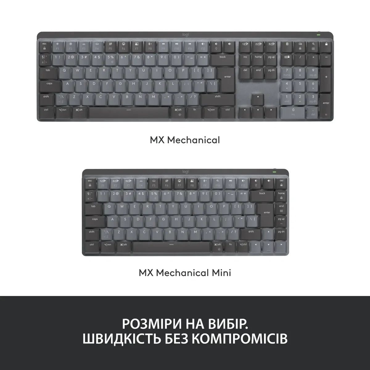 Клавіатура Logitech MX Mechanical Wireless Illuminated Performance Graphite Tactile (920-010757) Logitech купити в Україні