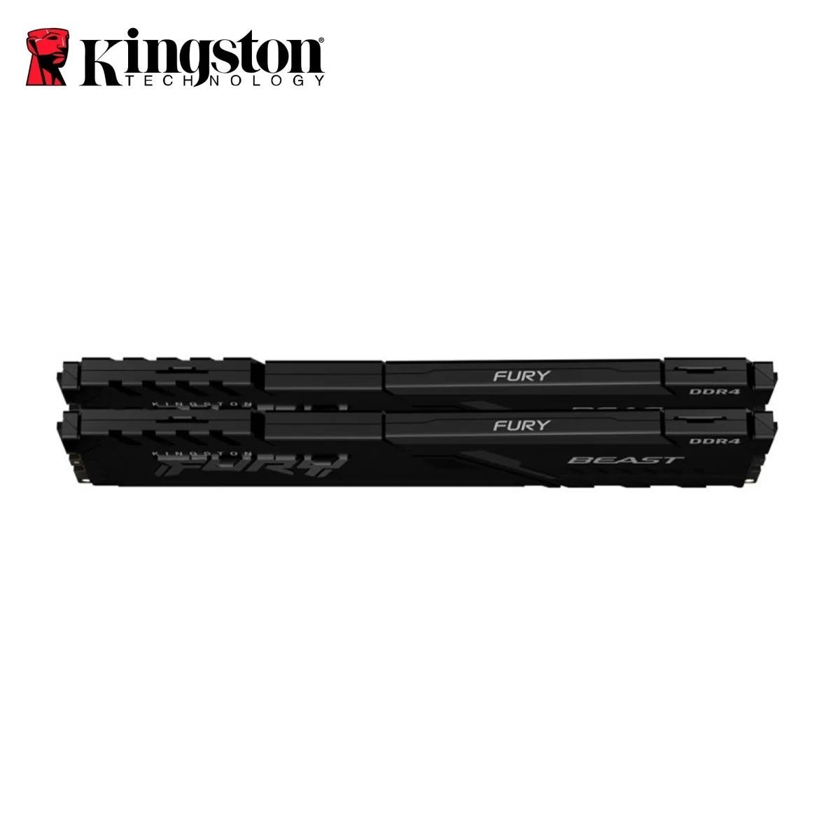 Модуль пам'яті Kingston FURY Beast Black DDR4-3200 32GB (2x16GB) CL16-18-18 1.35V XMP (KF432C16BB1K2/32) Kingston FURY купити в Україні