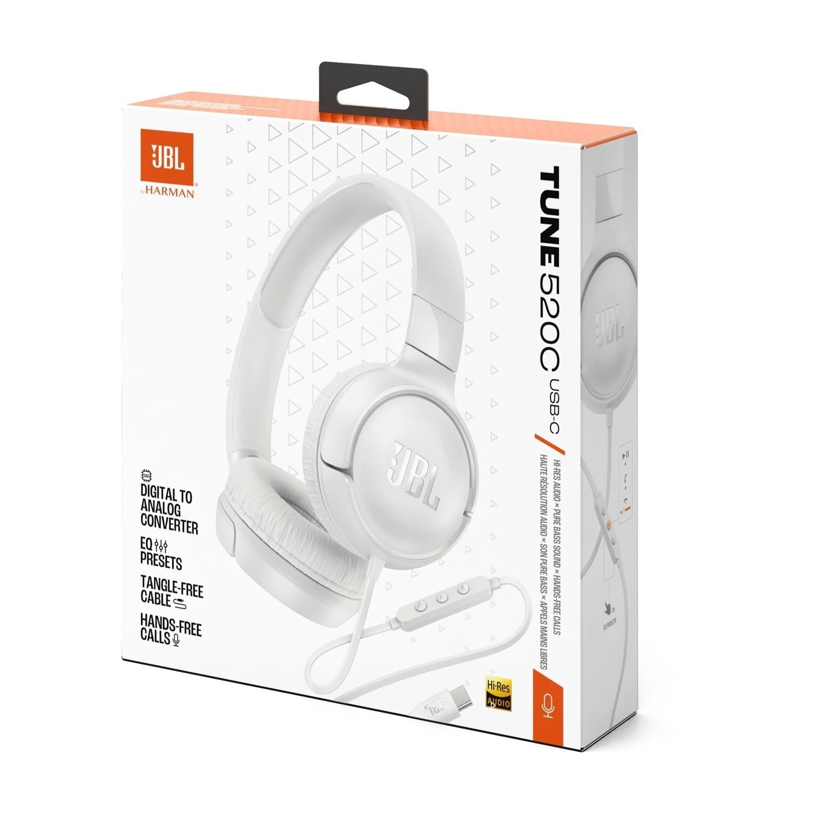 Гарнитура JBL Tune 520C White (JBLT520CWHT) JBL купить в Украине