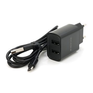 Набор BOROFONE BA53A СЗУ 1xUSB+ кабель Micro, 2.1A, 1м, Black, Blister-box Borofone купить в Украине