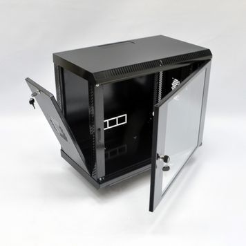 Шафа 9U, 600х350х507 мм (Ш*Г*В), акрилове скло, чорна Voltronic купить в Украине