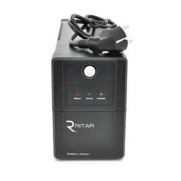 ДБЖ Ritar RTP850L-U (510W) Proxima-L, LED, AVR, 2st, USB, 2xSCHUKO socket, 1x12V9Ah, plastik Case. NEW! Ritar купити в Україні