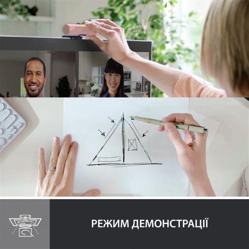 Веб-камера Logitech Brio 500 Rose (960-001421) Logitech купить в Украине