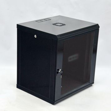 Шафа 12U, 600x500x640мм (Ш*Г*В), економ, акрилове скло, чорна Voltronic купить в Украине