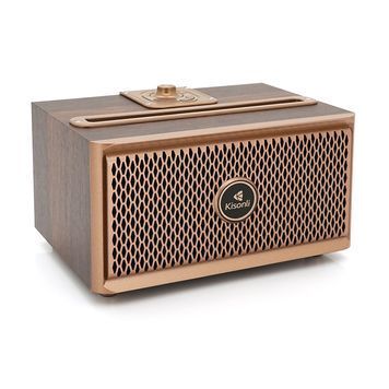 Колонка Kisonli G1 Bluetooth 5.0, 2х10W, 1500mAh, USB / TF / BT / FM / AUX, DC: 5V, Dark wood (Brown), BOX, Q24 KISONLI купить в Украине