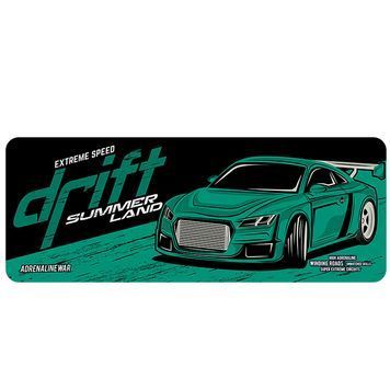 Коврик 300*700 тканевой Drift с боковой прошивкой, толщина 2 мм, цвет Dark green, Пакет Voltronic купить в Украине