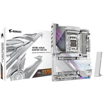 Материнська плата GIGABYTE X870E AORUS MASTER X3D ICE (sAM5, AMD X870E, DDR5, ATX) Gigabyte купити в Україні
