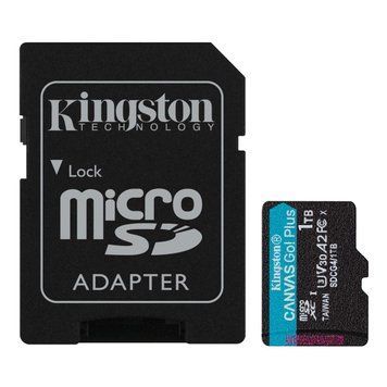 Карта пам&rsquo;яті MicroSDXC 1TB UHS-I/U3 Class 10 Kingston Canvas Go! Plus R200/W160MB/s + SD-адаптер (SDCG4/1TB) Kingston купити в Україні
