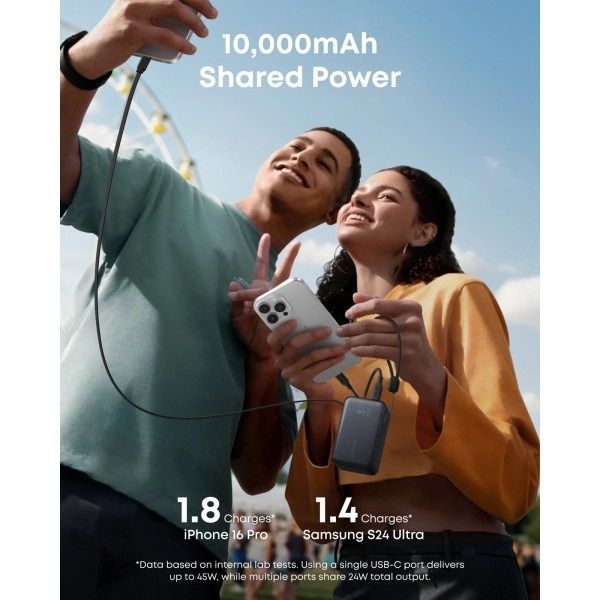 Універсальна мобільна батарея Anker Nano 10000mAh 45W Black (A1638H11) Anker купити в Україні