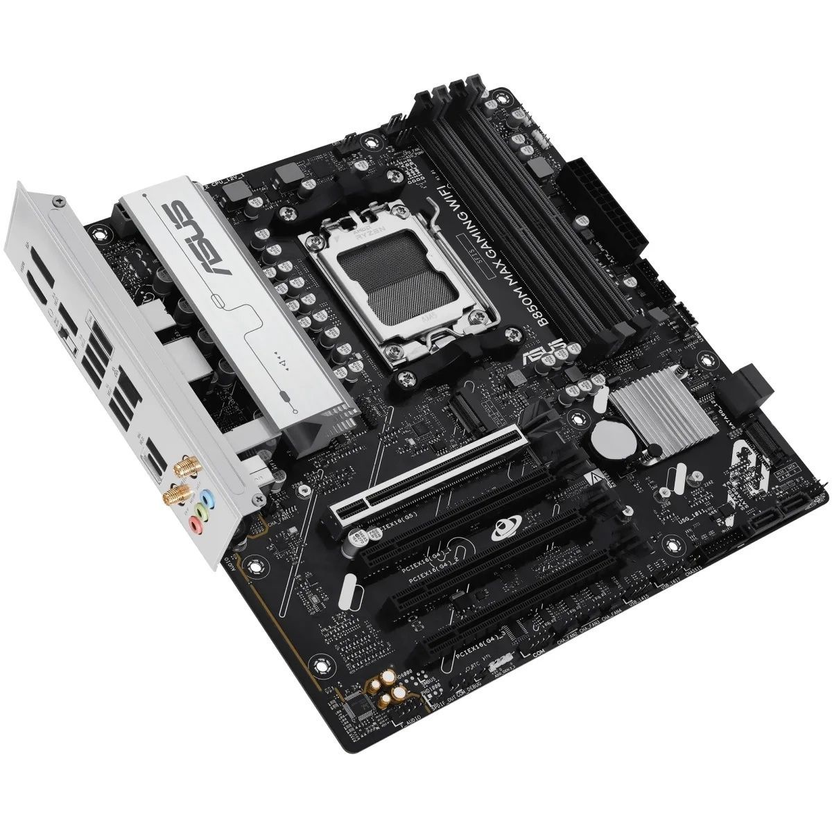 Материнська плата ASUS B850M MAX GAMING WIFI (sAM5, AMD B850, DDR5, mATX) Asus купити в Україні