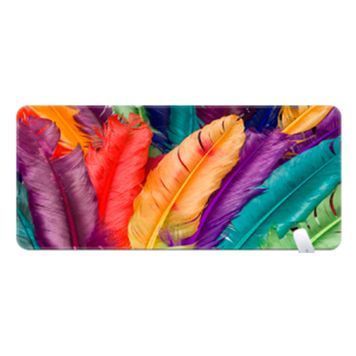 Коврик 400*790 тканевой "Bird feathers" с боковой прошивкой, толщина 3 мм, Пакет Voltronic купить в Украине