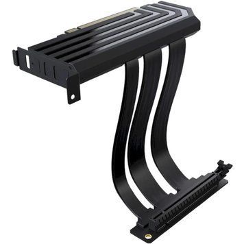 Райзер Hyte PCIE 4.0 Luxury Riser Cable 200mm Black (CA-Y101-PCIE4.0 Riser Cable-black) HYTE купить в Украине