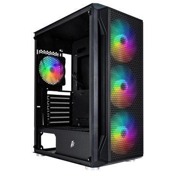 Корпус 1stPlayer X5-BK-4F1 Black без БЖ 1stPlayer купити в Україні