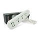 Мережевий фільтр ТВ-Т16mini, 3 розетки + 4 USB, 2 м, перетин 3х0, 75мм, 3000W, White, Box Voltronic &mdash; фото