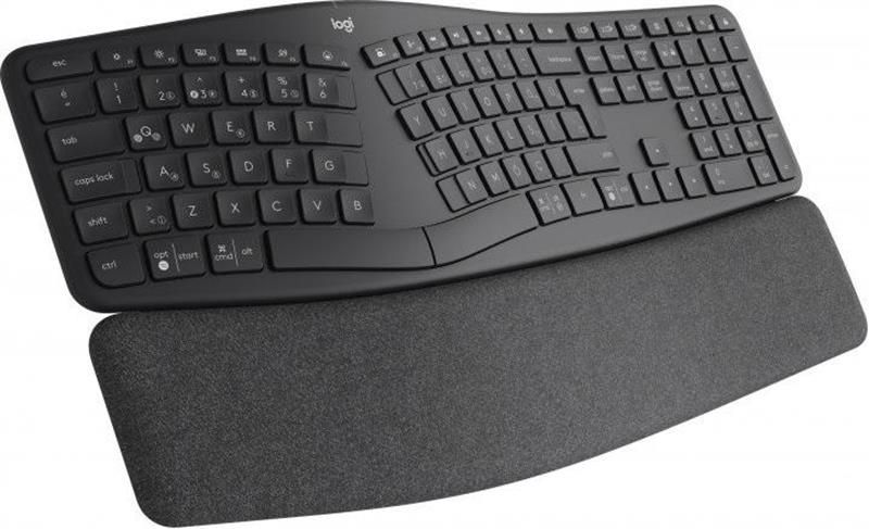 Клавіатура бездротова Logitech Ergo K860 Bluetooth/Wireless UA Black (920-010108) Logitech купити в Україні